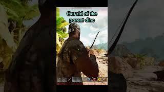 How to tame Wild Baby Dinos- ARK Survival Ascended #shorts