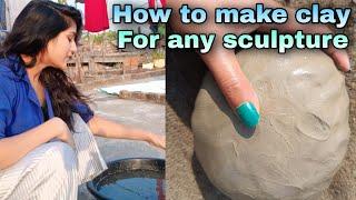 How to make clay at home | Murti banane ke liye mitti kaise ready kare | murti making clay 2022