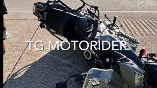 TG MotoRider Motorcycle Crash and Slide, gear that failed