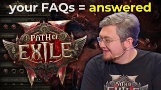 BURNING Path of Exile 2 Early Access Questions Answered FAST!