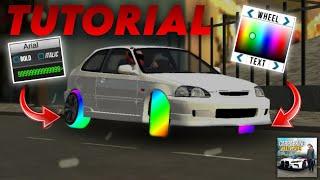 TUTORIAL | COMO HACER LAS RUEDAS DE COLORES FACIL Y RÁPIDO  | CAR PARKING MULTIPLAYER | TACO PADRE