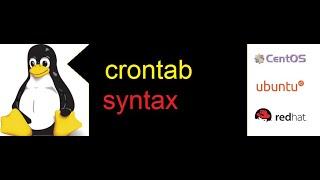 What is the crontab or cronjob syntax in unix rhel redhat linux? how to set cronjob to scheduled job