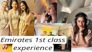 මහේෂි ලංකාවෙන් ගියේ ඇයි #emirates #380 #1stclass @emirates