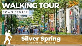 Silver Spring Maryland - Down Town/Central Business District - Walk with Me - Silent Tour