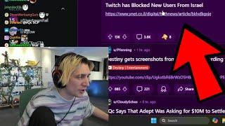 xQc Reacts to Twitch Blocking New Users From Israel