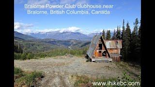 Inside and outside Bralorne Powder Club clubhouse near Bralorne, BC, Canada -  ihikebc.com