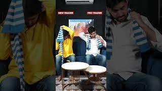New Trader vs Pro Trader during stock market Crash  | Kuldeep Singhaniaa #shorts