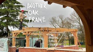 Oak Framed Gazebo Made and Installed (Really Heavy)