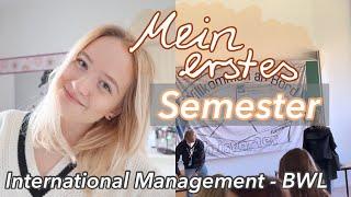 MEIN ERSTES SEMESTER! International Management - BWL // Klausuren bestanden? Module & Unileben |Anne