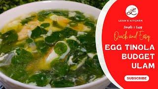 Egg Tinola | Quick and easy low budget ulam  | Pinoy ulam | Panlasang pinoy