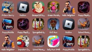 Prison Borry,Roblox,Escape Evil Grandpa,PoppyMobile,Poppy Playtime Chapter 3,Hello Neighbor...