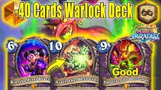 NEW Azari Rin Control Warlock Burns Decks Instantly At Perils in Paradise Mini-Set | Hearthstone