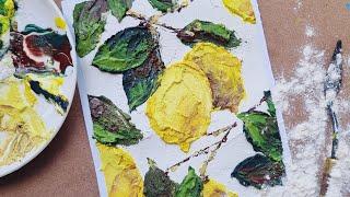 LEMONS | Do-it-yourself three-dimensional painting SIMPLE