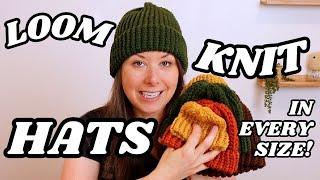 Easy Loom Knit Hat For Beginners (in EVERY Size!)