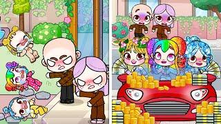 Bad Parents Sell My Diamond Hair For Money | Sad Story | Avatar World | Pazu Games