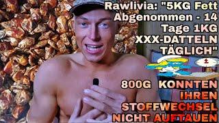 (Rohkost Abnehm Datteln)RAWLIVIAS 1KG PRO TAG EXPERIMENT5KG Fett ABGENOMMEN IN 14 Tagen