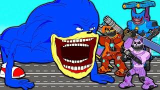 SHIN SONIC VS CYBORGS CATNAP DOGDAY HUGGY WUGGY! SHIN SONIC TAPES POPPY PLAYTIME 3 Cartoon Animation