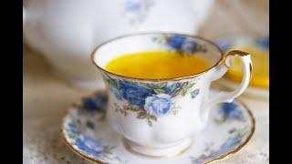 No-Peel Ginger Turmeric Tea