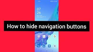 how to hide navigation buttons