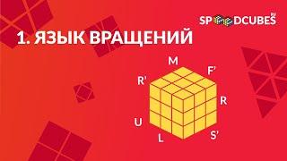 Обучалка. Как собрать кубик Рубика 3х3х3. Язык вращений