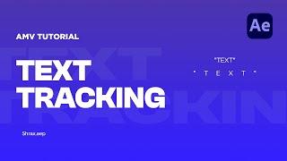 TEXT SPACING/TRACKING TUTORIAL AFTER EFFECTS