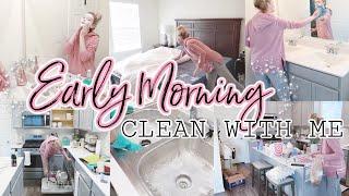 EARLY MORNING CLEANING ROUTINE AND SKINCARE//CLEANING MOTIVATION//SIMPLY KAYLE