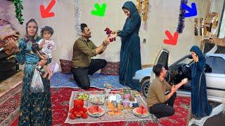 "Agha Kamran's special surprise for Taybeh: a romantic engagement and an incredible car gift!"