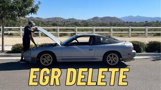 NISSAN 240SX EGR DELETE (THE RIGHT WAY)