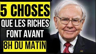 Comment Sortir de la PAUVRETÉ et Devenir RICHE avec ces 5 HABITUDES MATINALES des RICHES