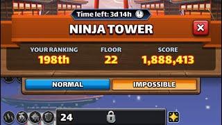 Empires Puzzles : Ninja tower last levels aiming for good finish