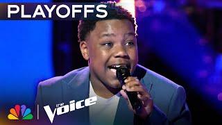 14-Year-Old Jaukeem Fortson's Powerful Performance of "Man in the Mirror" | The Voice Playoffs