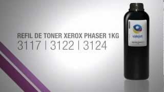 Refil de Toner Xerox Phaser 3117 | 3122 | 3124 | 3125 1KG - Valejet.com