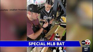 Ohio-based artist designs special bat for former El Paso Chihuahua