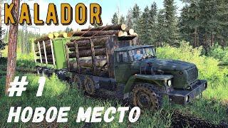 FS 19  - Приехал на НОВОЕ место.   Ставлю дом.   Продаю лес -  KALADOR  фермер лесоруб # 1