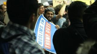 Protest Demonstration in SFO on executive order immigration ban