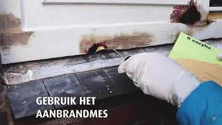 Eazyfix houtrotvuller aanbranden met aanbrandmes | Verf.nl