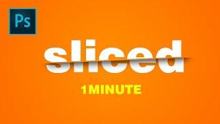 Sliced Text effect | 1 Minute Tutorial |Areeb Productions