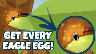 How to find *EAGLE EGGS 2024* - EVERY LOCATION HERE!🪶(Animal Simulator-ROBLOX)