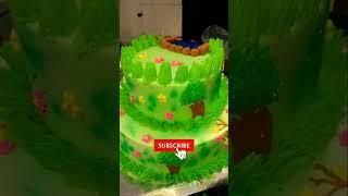 jungle theme cake #short video //by NCW