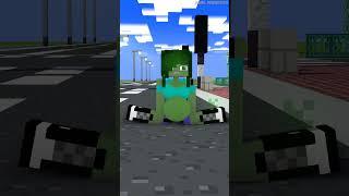 HELP Herobrine Farting Zombie Girl (Bones - Imagine Dragons) #herobrine #bones #minecraft #shorts