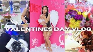 VALENTINES DAY PHOTOSHOOT VLOG *come with me: nails, errands, BTS*