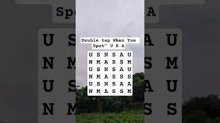 Double tap When You Spot" U S A #search #puzzle #shorts
