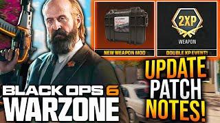 WARZONE: All NEW UPDATE PATCH NOTES! New WEAPON UPDATE, BUG FIXES, & More! (BO6 Update)