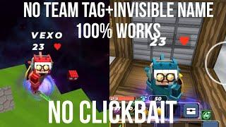 How to get no team tag+invisible name.tutorial 100%works.(part 2)||Blockmango