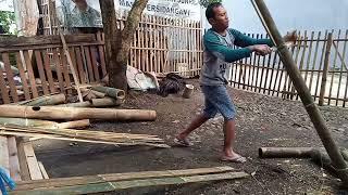 proses mendirikan gazebo dan pemasangan nya part 2