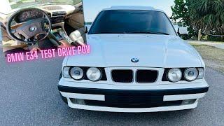 1995 BMW 530i E34 Test Drive POV