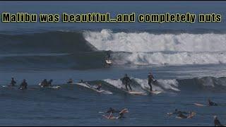 June Malibu Surfing: Good Waves, Classic Chaos