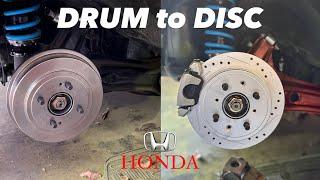 Drum to Disc Brake Conversion / 90's Honda Civic