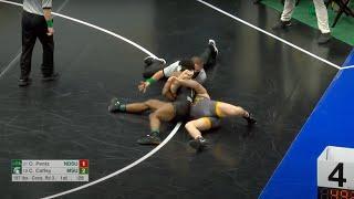 197lbs Cameron Caffey (Michigan State) vs Owen Pentz (North Dakota State)