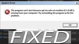 Fix The API-Ms-Win-Crt-Runtime DLL Missing Error in Windows 11